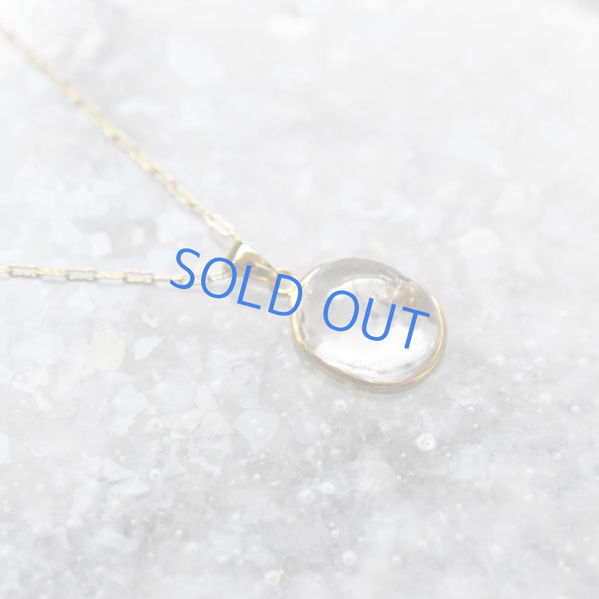 画像5:  【1点もの・C】希少石!水入り水晶(クリスタル) ペンダントネックレス 14KGFネックレス50cm (5)