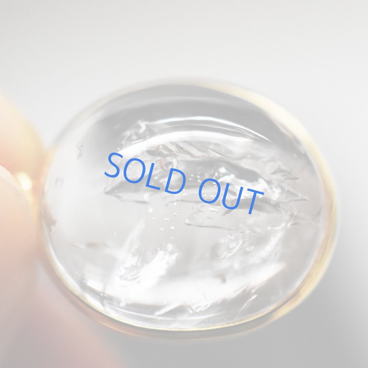 画像2:  【1点もの・D】希少石!水入り水晶(クリスタル) ペンダントネックレス 14KGFネックレス50cm (2)