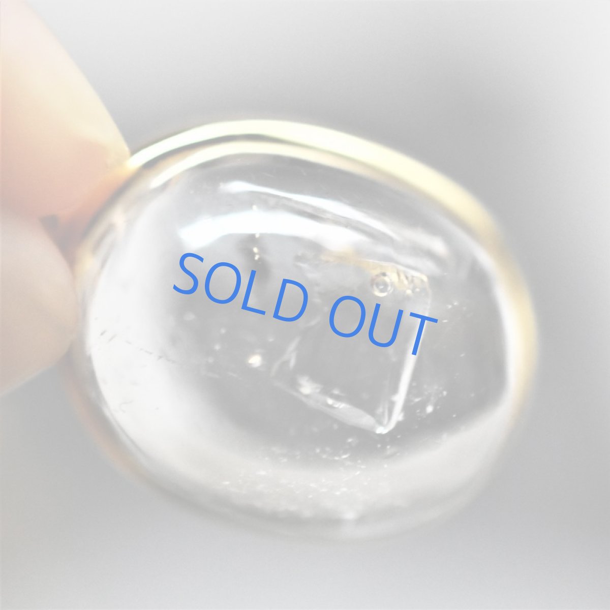 画像2:  【1点もの・C】希少石!水入り水晶(クリスタル) ペンダントネックレス 14KGFネックレス50cm (2)