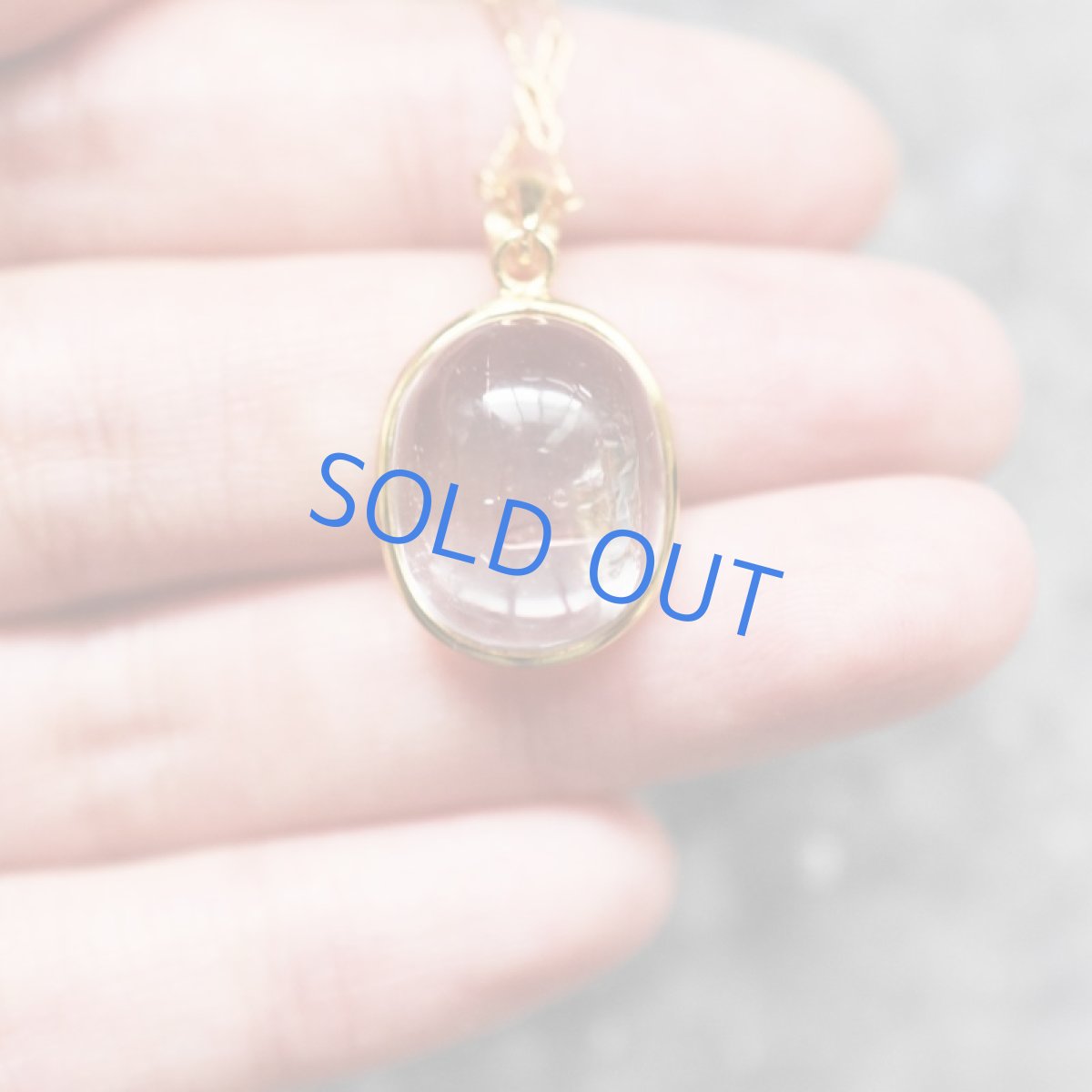 画像4:  【1点もの・C】希少石!水入り水晶(クリスタル) ペンダントネックレス 14KGFネックレス50cm (4)