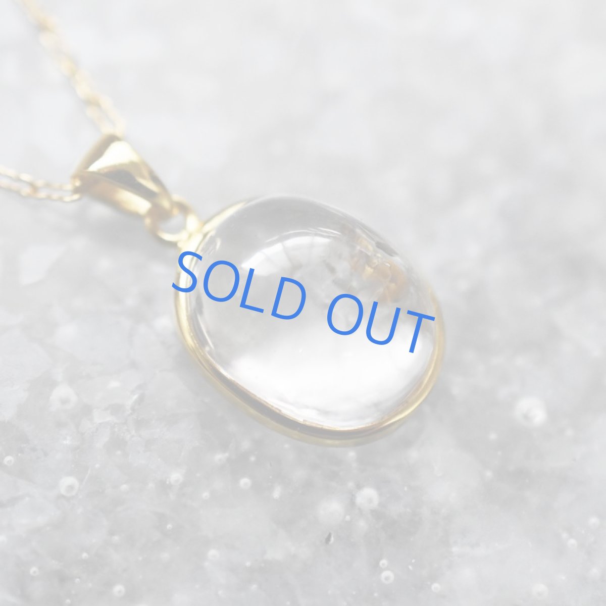 画像3:  【1点もの・C】希少石!水入り水晶(クリスタル) ペンダントネックレス 14KGFネックレス50cm (3)