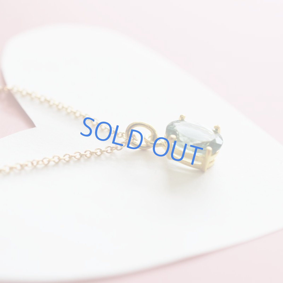 画像4:  【1点もの・オーバルC】宝石用ルース パライバグリーントルマリン 14KGFネックレス40cm (4)