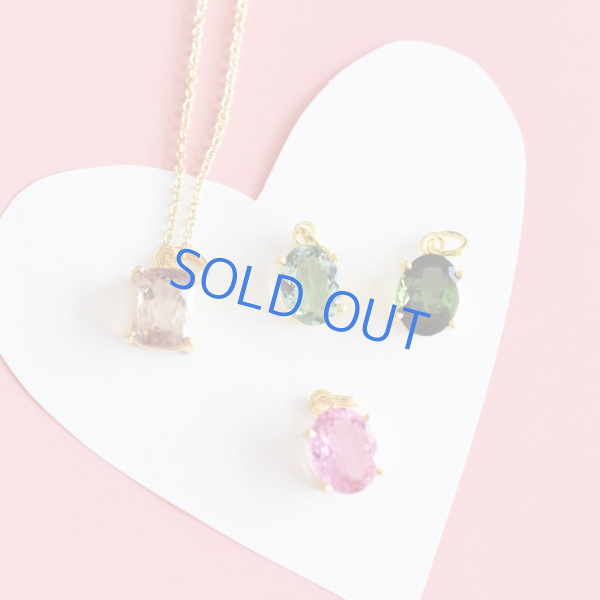 画像7:  【1点もの・オーバルC】宝石用ルース パライバグリーントルマリン 14KGFネックレス40cm (7)