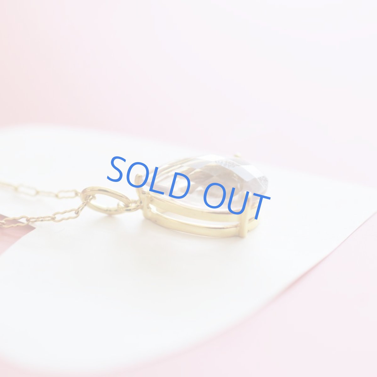 画像3:  【1点もの・ティアE】超大粒 宝石用ルース ピンクアメジスト サージカルステンレス50cmネックレス (3)