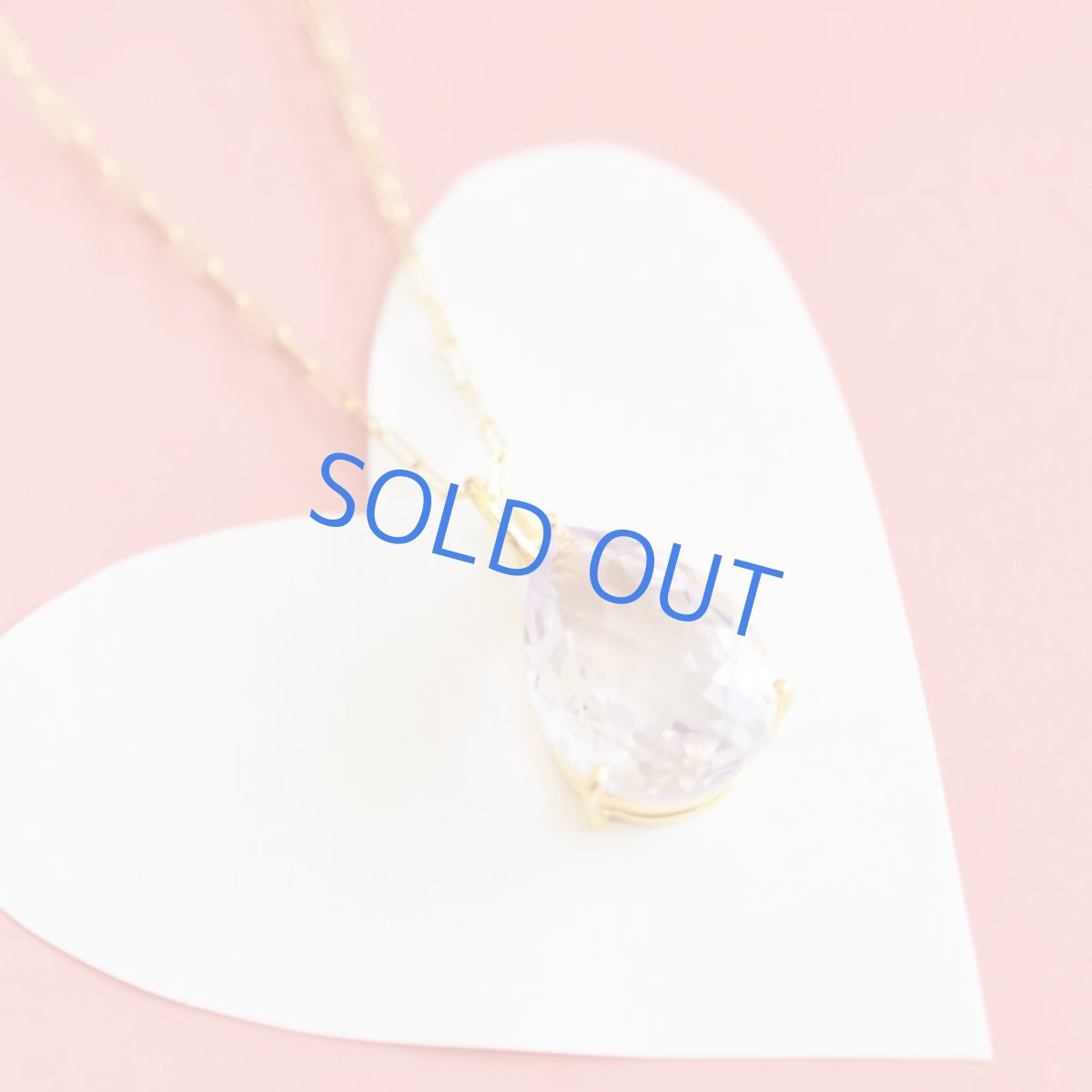 画像6:  【1点もの・ティアC】超大粒 宝石用ルース ピンクアメジスト サージカルステンレス50cmネックレス (6)