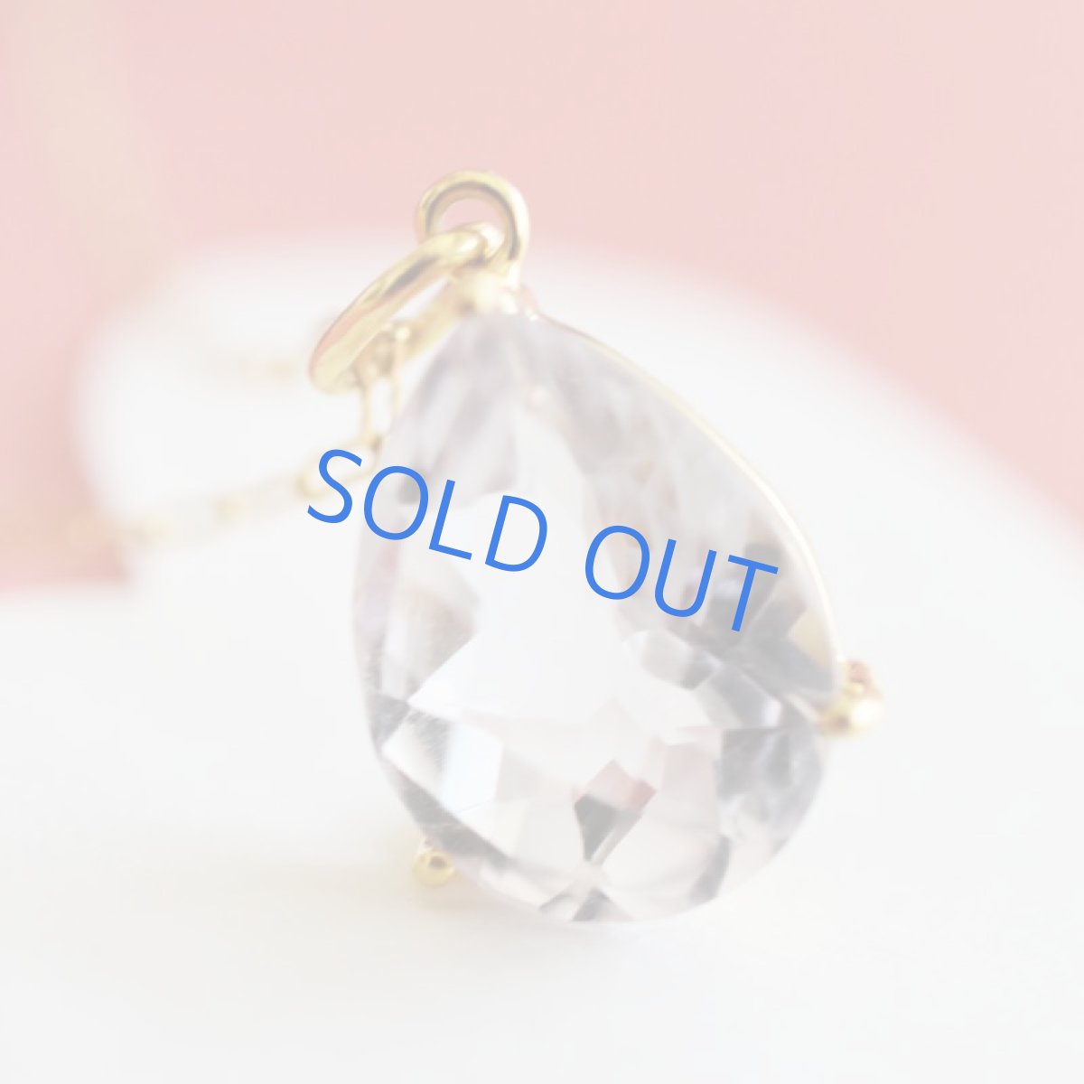 画像4:  【1点もの・ティアE】超大粒 宝石用ルース ピンクアメジスト サージカルステンレス50cmネックレス (4)