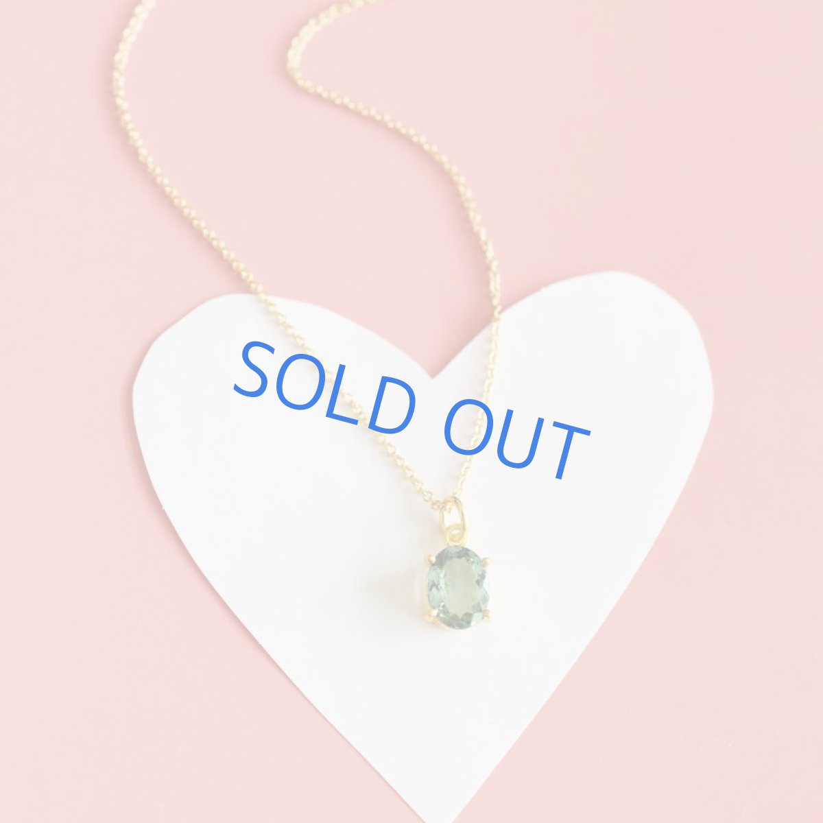 画像5:  【1点もの・オーバルC】宝石用ルース パライバグリーントルマリン 14KGFネックレス40cm (5)