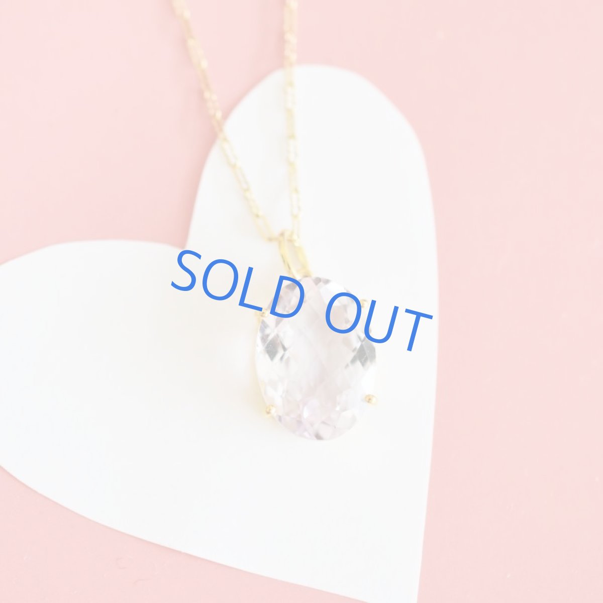 画像7:  【1点もの・オーバルA】超大粒 宝石用ルース ピンクアメジスト サージカルステンレス50cmネックレス (7)