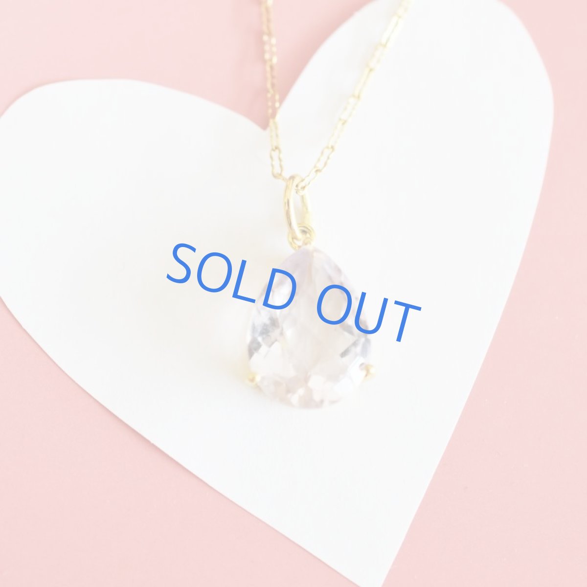 画像7:  【1点もの・ティアE】超大粒 宝石用ルース ピンクアメジスト サージカルステンレス50cmネックレス (7)