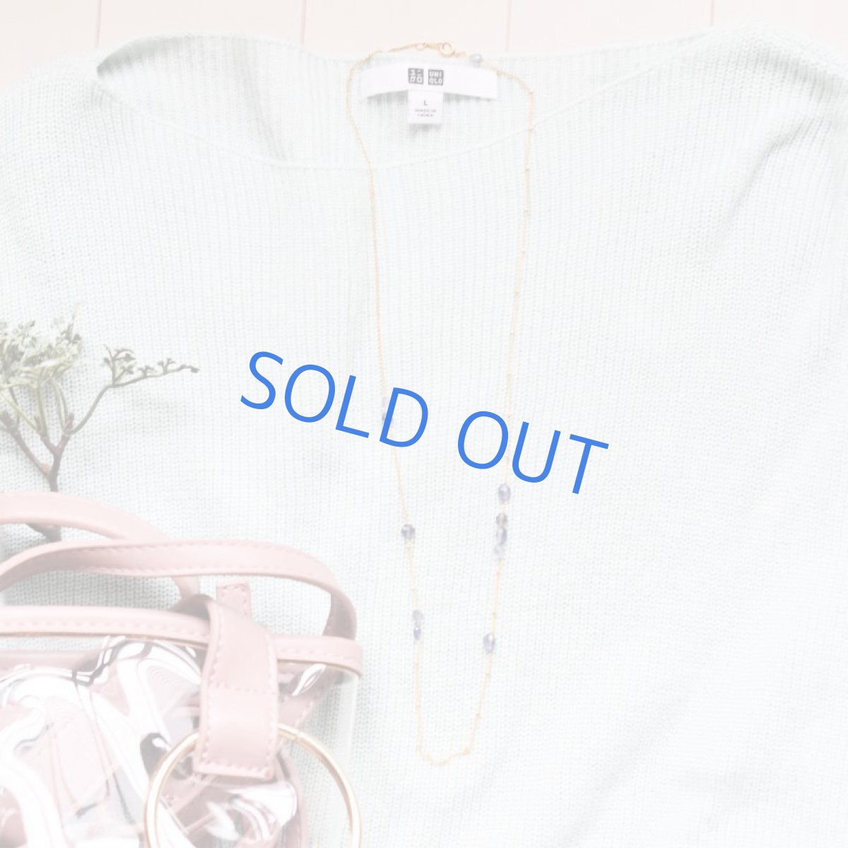 画像5:  【限定1】アシンメトリー アイオライトタンブル 14KGFロングネックレス (5)