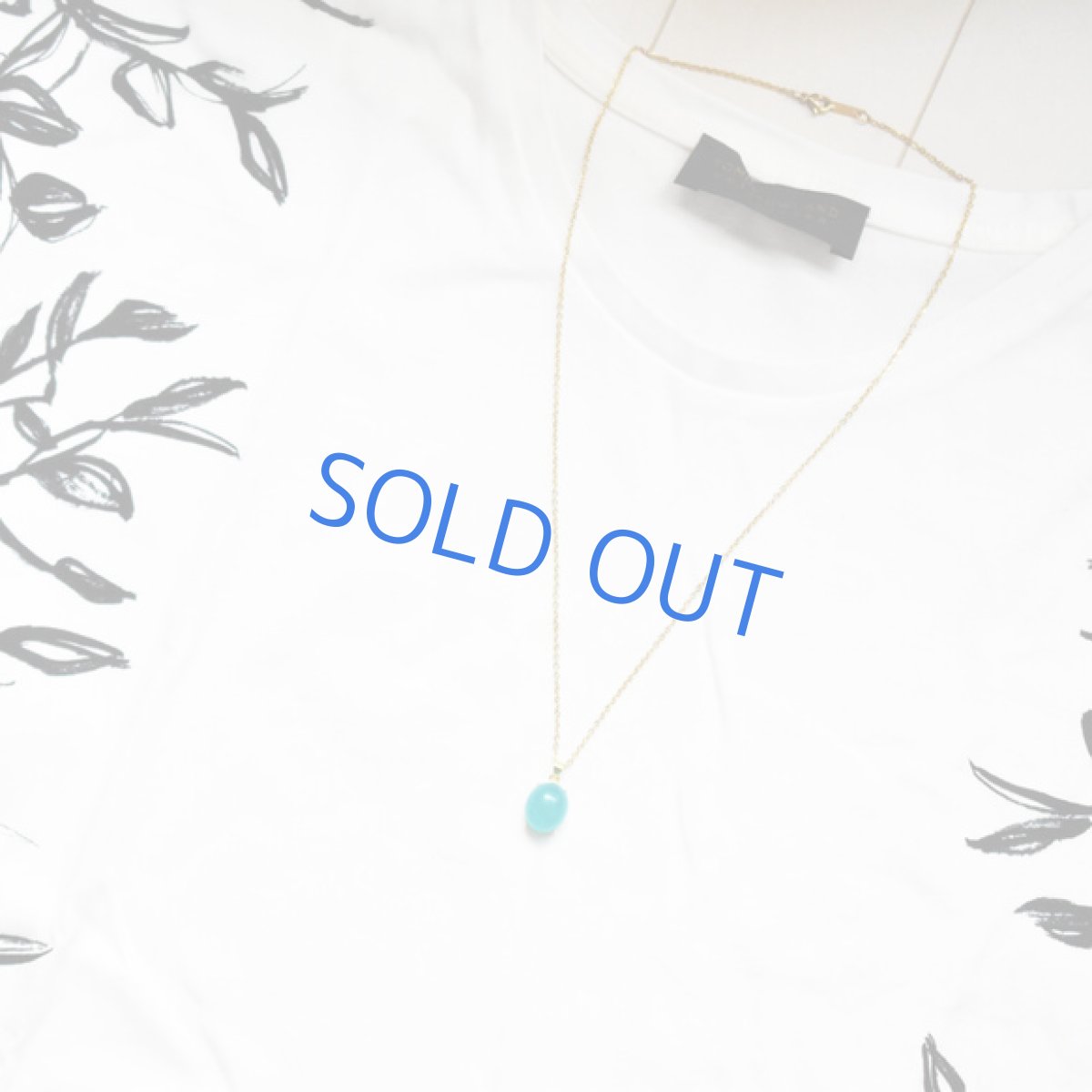 画像6:  【残り1】人気! ネオンブルーアマゾナイト オーバル サージカル50cmネックレス  (6)