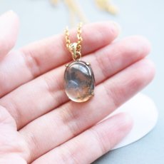 画像4: 【1点もの・D】デンドリティッククォーツ　ペンダント　サージカルステンレスネックレス約50cm (4)