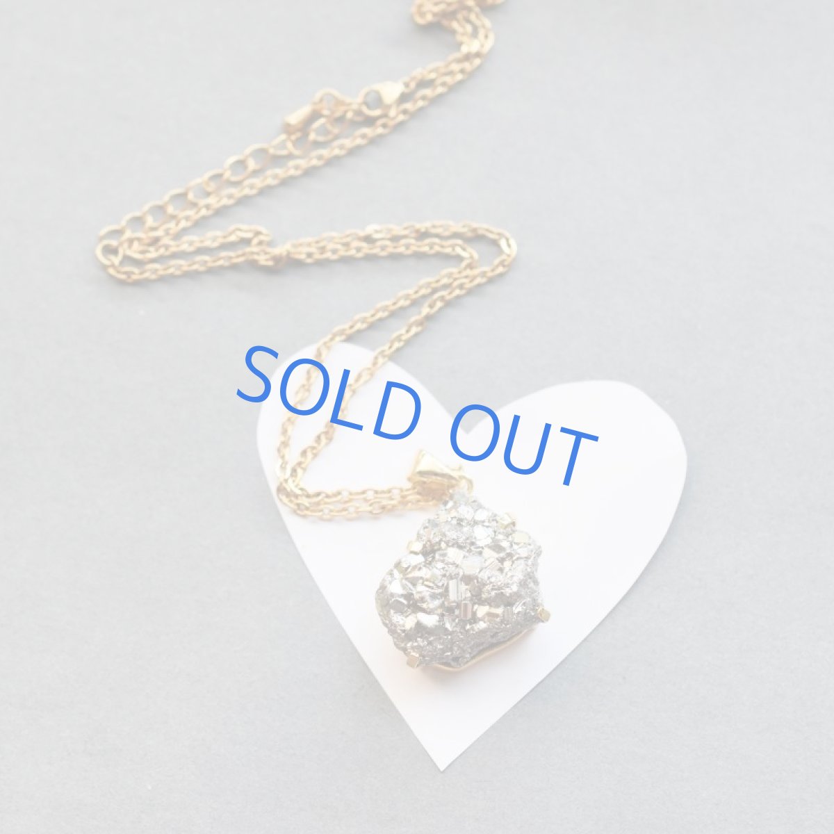 画像4: 【1点もの・C】ペルー産パイライト 原石ペンダント サージカルステンレスネックレス約55cm (4)