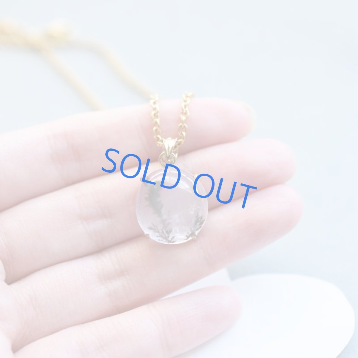 画像5: 【1点もの・C】デンドリティッククォーツ ペンダント サージカルステンレスネックレス約50cm (5)