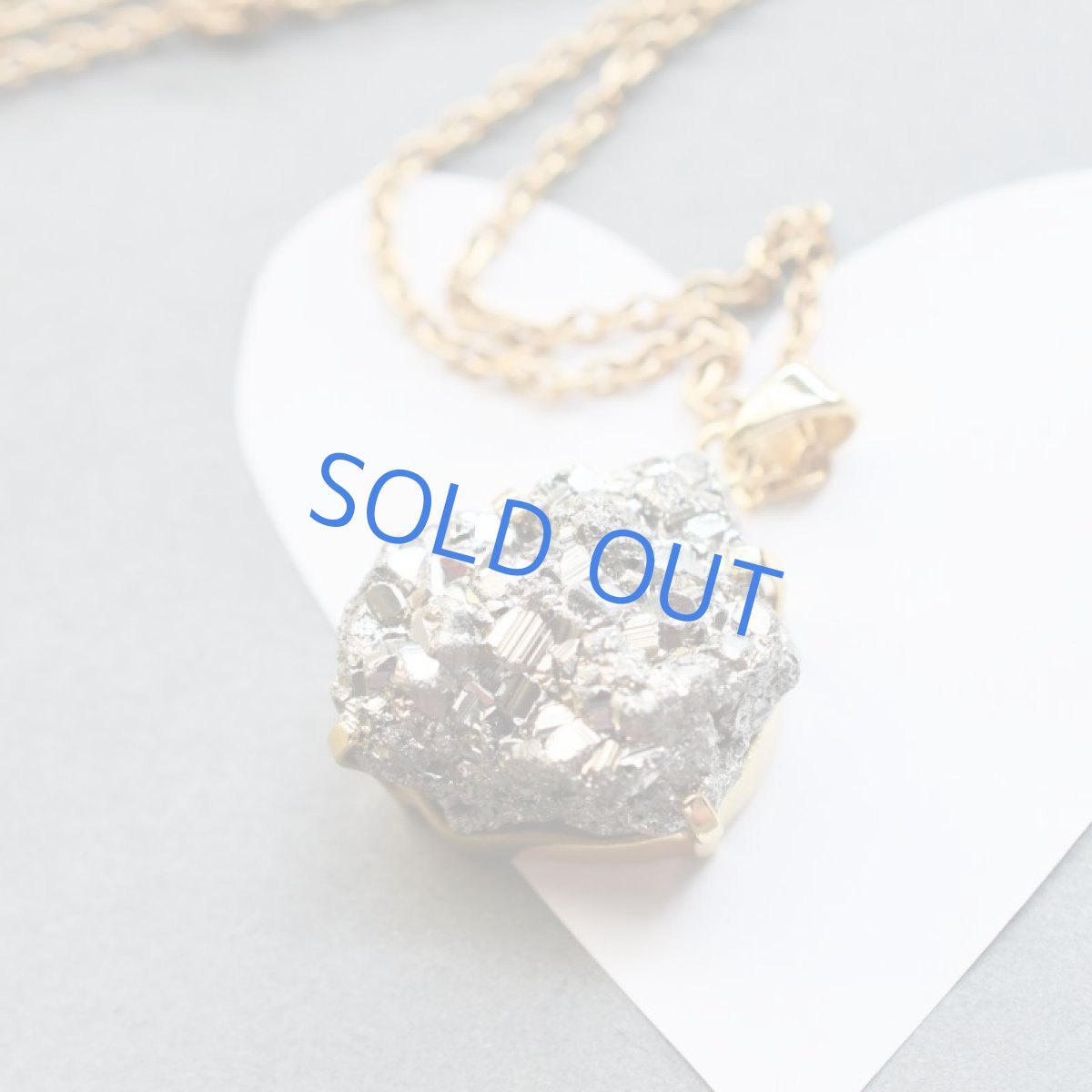 画像2: 【1点もの・C】ペルー産パイライト 原石ペンダント サージカルステンレスネックレス約55cm (2)