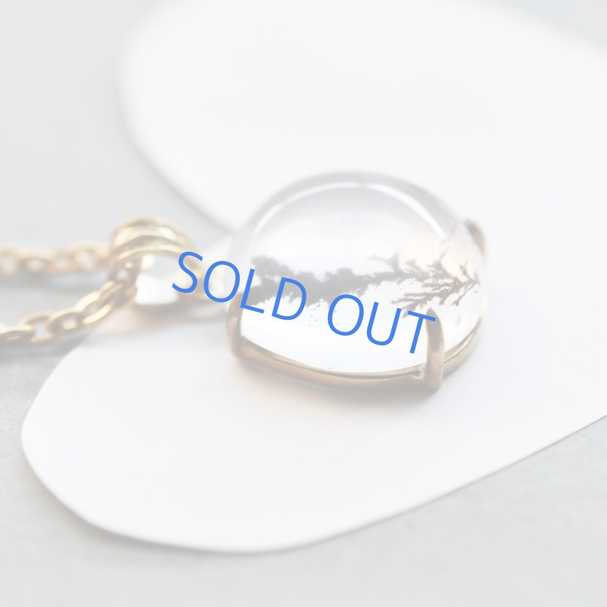 画像3: 【1点もの・C】デンドリティッククォーツ ペンダント サージカルステンレスネックレス約50cm (3)