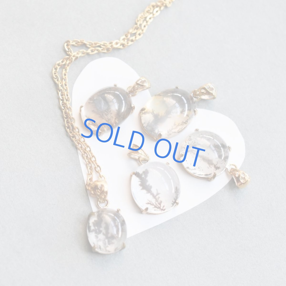 画像7: 【1点もの・A】デンドリティッククォーツ ペンダント サージカルステンレスネックレス約50cm (7)