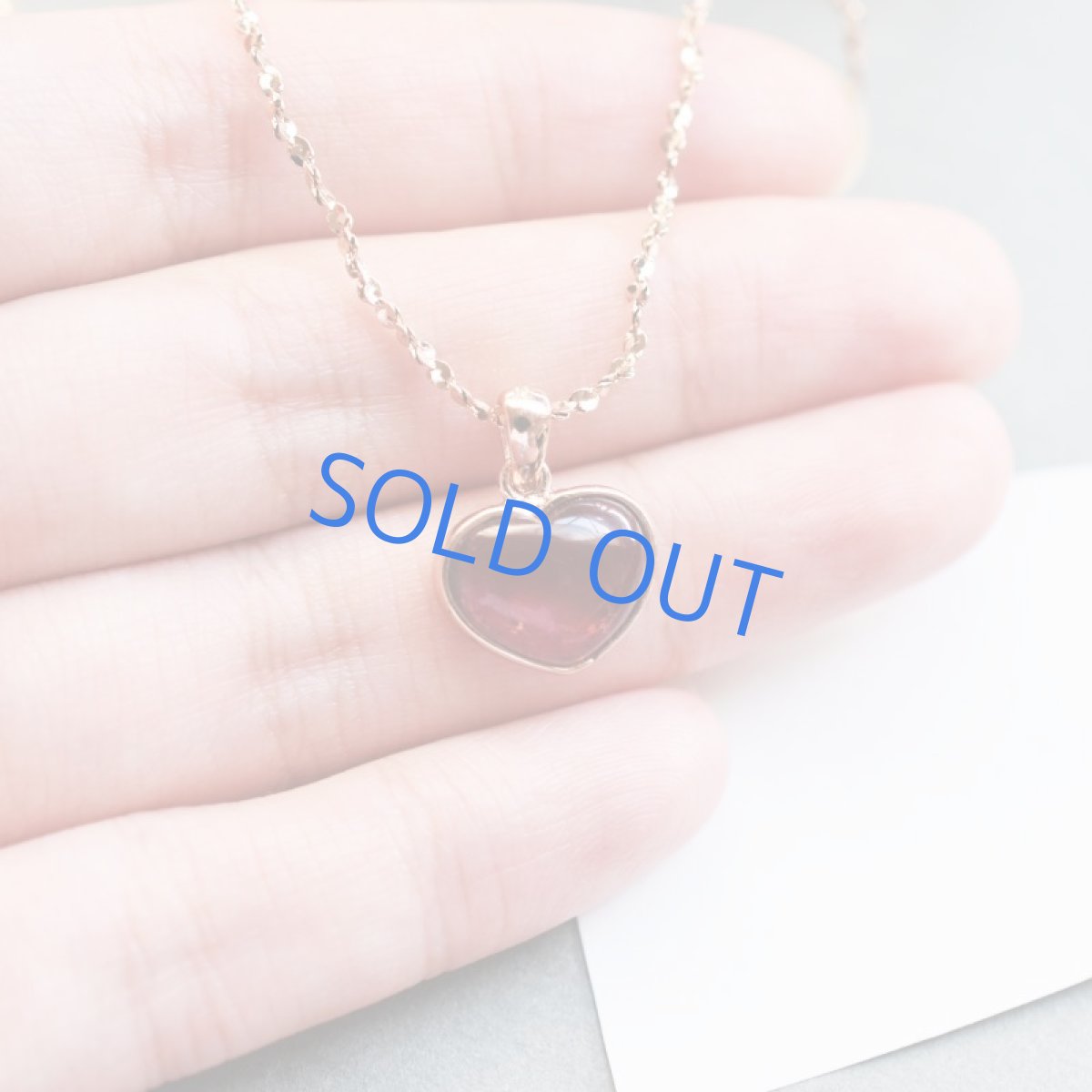 画像6: 【1点もの・訳ありBハート】ルベライト(ピンクトルマリン) ピンクゴールドサージカルネックレス約50cm (6)