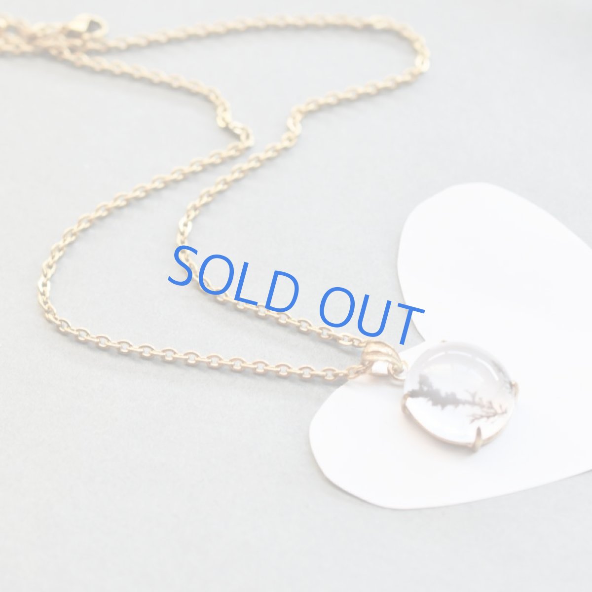 画像7: 【1点もの・C】デンドリティッククォーツ ペンダント サージカルステンレスネックレス約50cm (7)