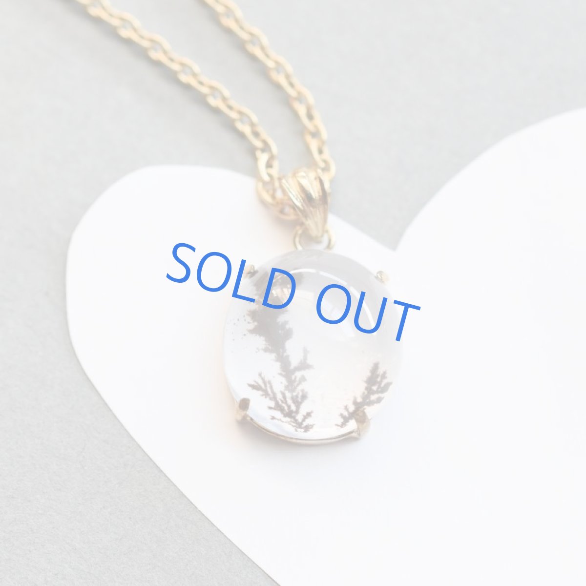 画像4: 【1点もの・C】デンドリティッククォーツ ペンダント サージカルステンレスネックレス約50cm (4)