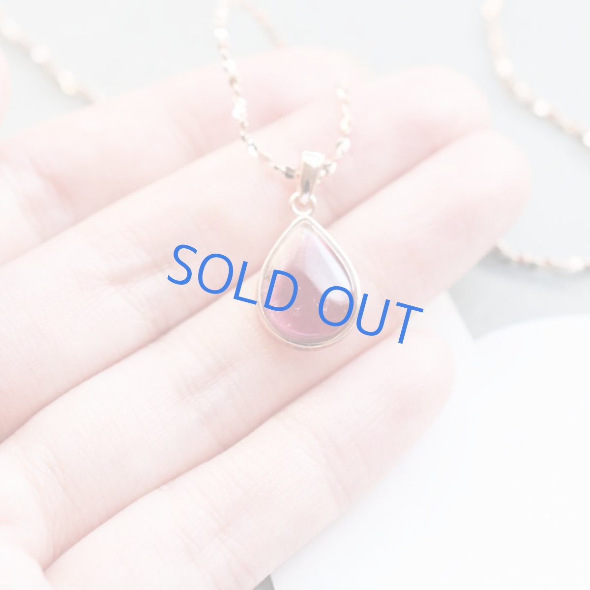 画像3: 【1点もの・訳ありAティア】ルベライト(ピンクトルマリン) ピンクゴールドサージカルネックレス約50cm (3)