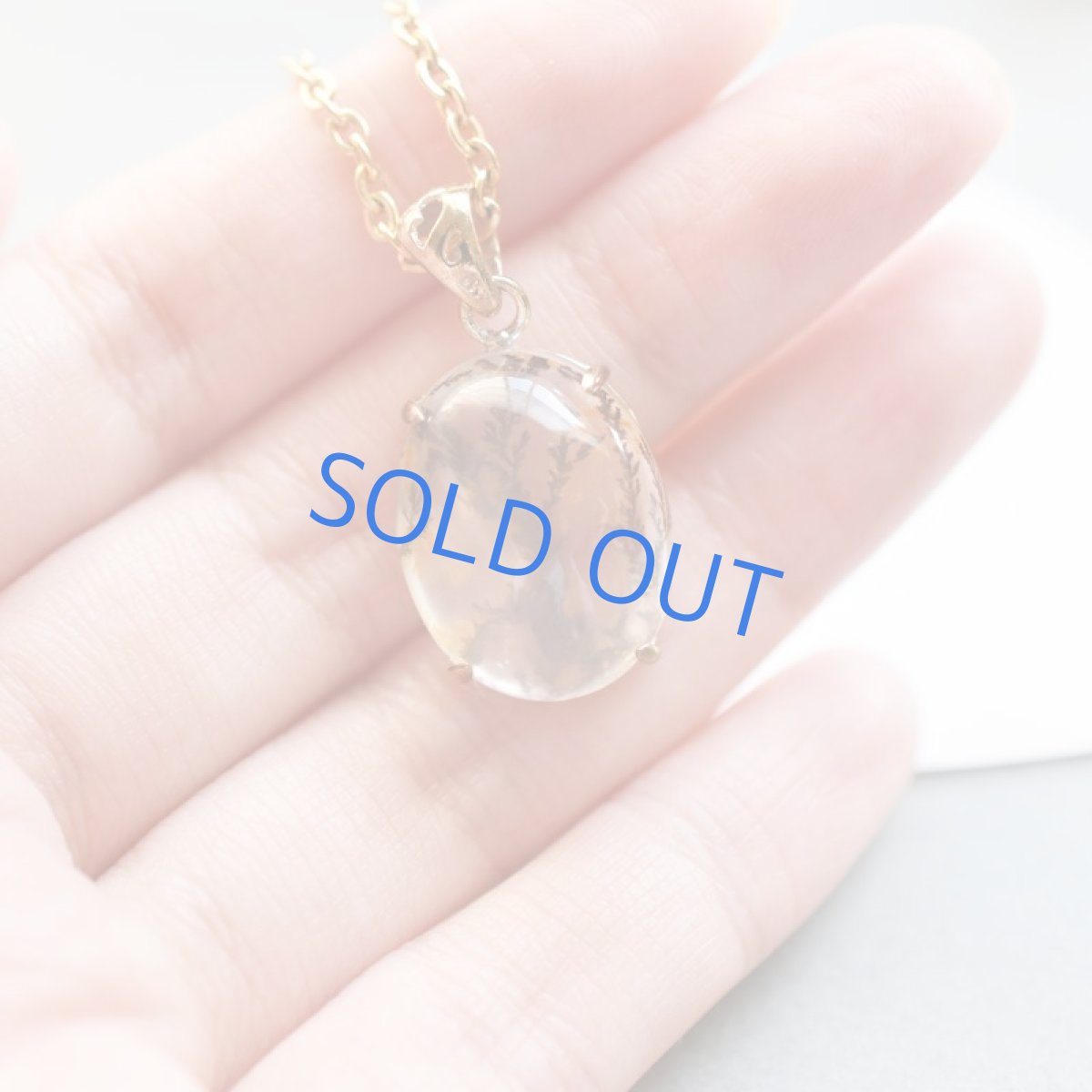 画像6: 【1点もの・A】デンドリティッククォーツ ペンダント サージカルステンレスネックレス約50cm (6)