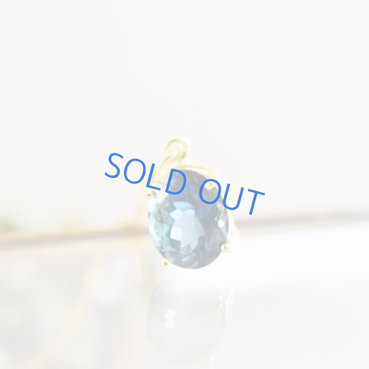 画像2: 【1点もの・オーバルB】宝石用ルース ロンドンブルートパーズ 約50cm 14KGFネックレス (2)