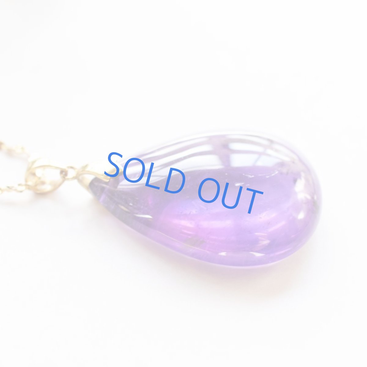 画像3: 【1点もの・ペアカボションA】超大粒 アメジスト ペンダント 約60cm サージカルネックレス (3)