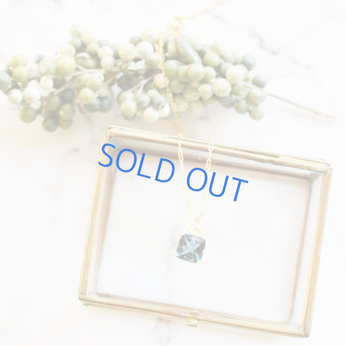 画像6: 【1点もの・スクエアD】宝石用ルース ロンドンブルートパーズ 約50cm 14KGFネックレス (6)