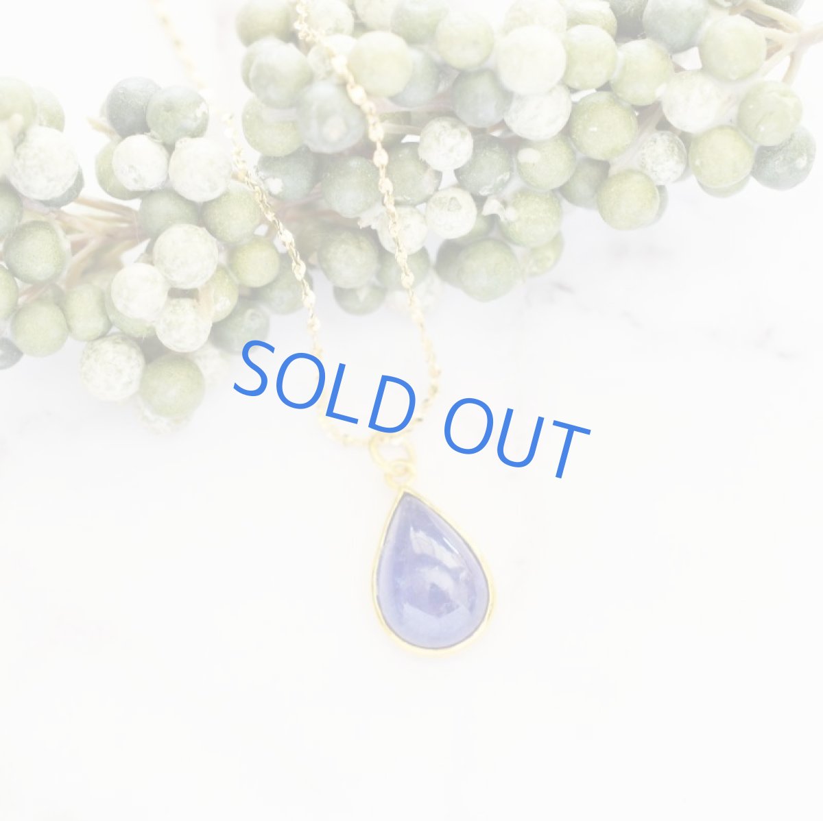 画像3: 【1点もの・ティアA】AAA タンザナイト カボション ペンダント 約50cm サージカルネックレス (3)