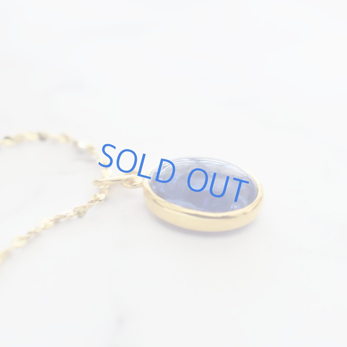 画像3: 【1点もの・オーバルB】AAA　タンザナイト　カボション　ペンダント　約50cm　サージカルネックレス (3)