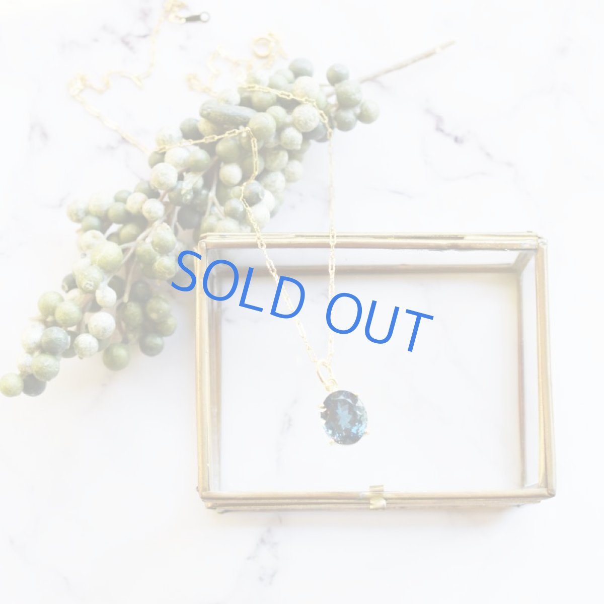 画像5: 【1点もの・オーバルC】宝石用ルース ロンドンブルートパーズ 約50cm 14KGFネックレス (5)