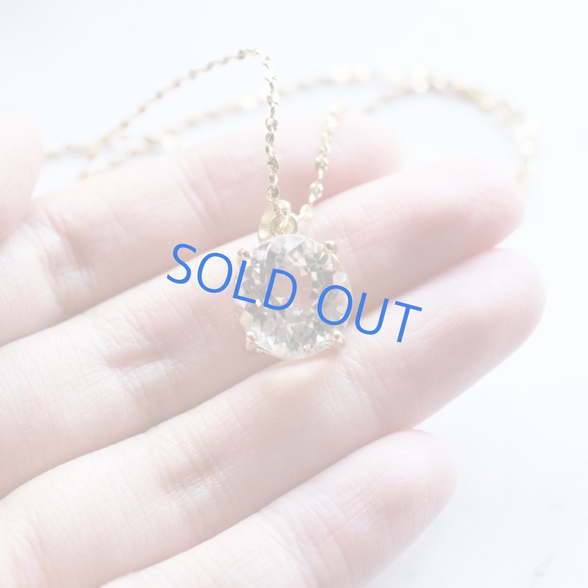 画像5: 【1点もの・Cラウンド】宝石用ルース クンツァイト 約50cm サージカルステンレスネックレス (5)