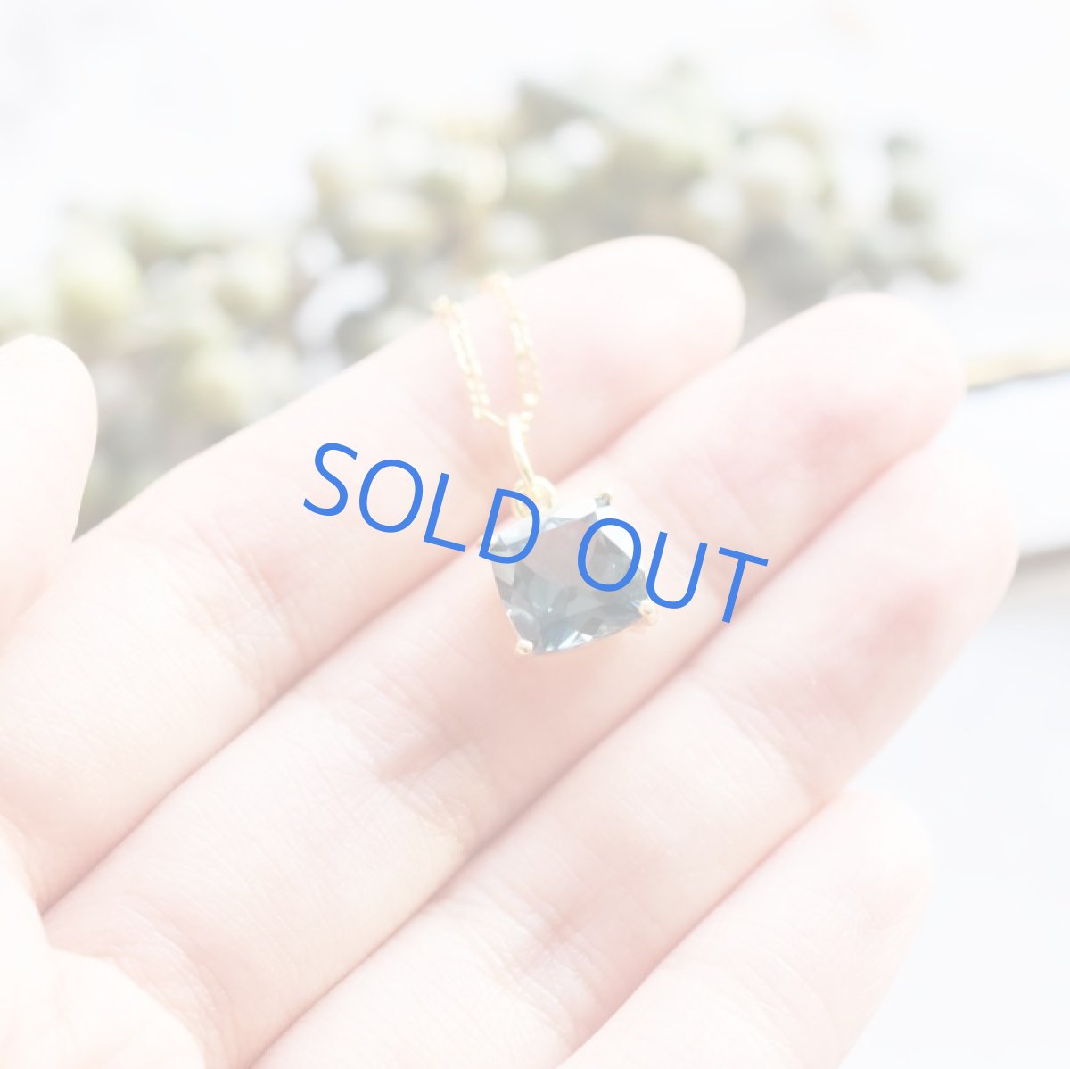 画像3: 【1点もの・スクエアD】宝石用ルース ロンドンブルートパーズ 約50cm 14KGFネックレス (3)