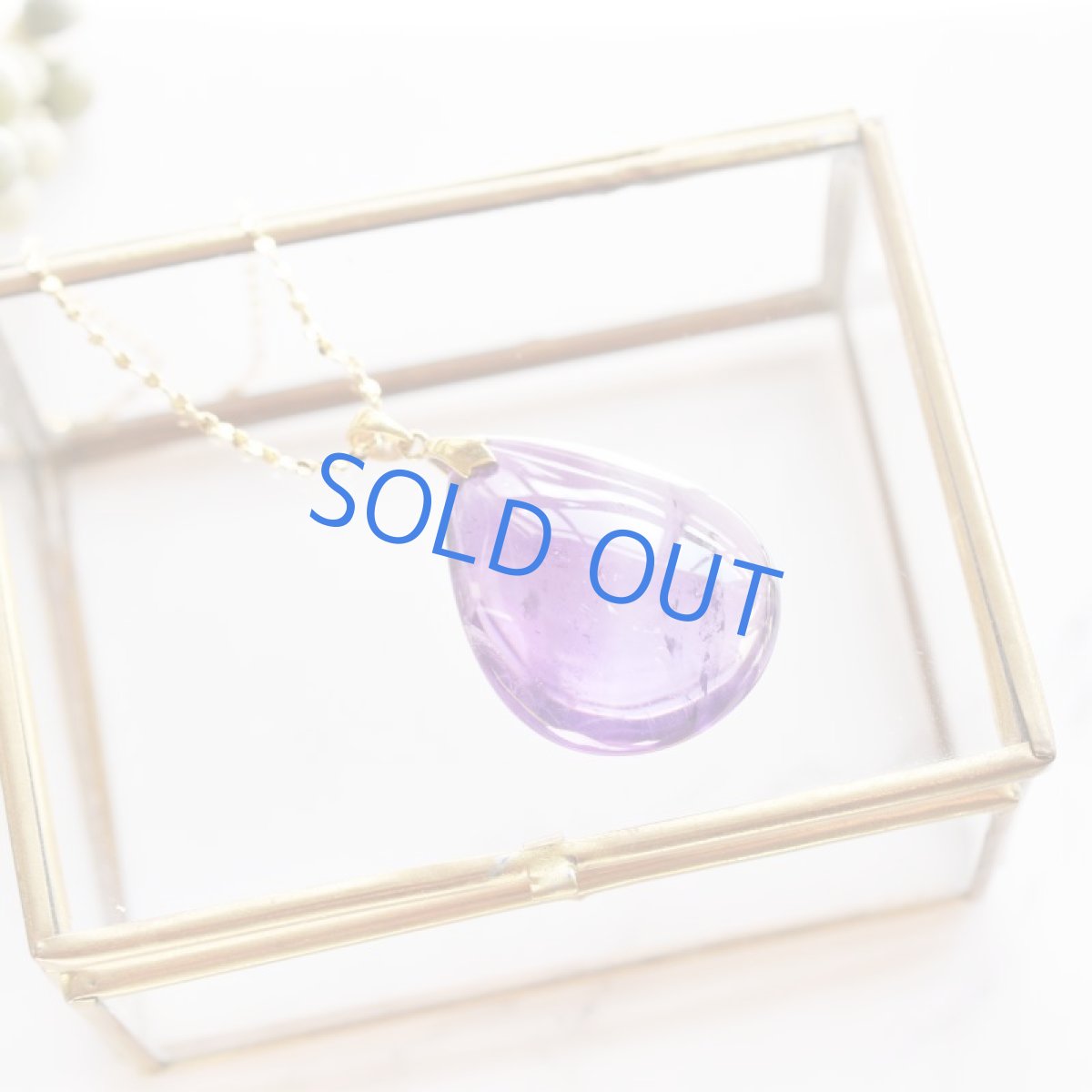 画像2: 【1点もの・ペアカボションA】超大粒 アメジスト ペンダント 約60cm サージカルネックレス (2)