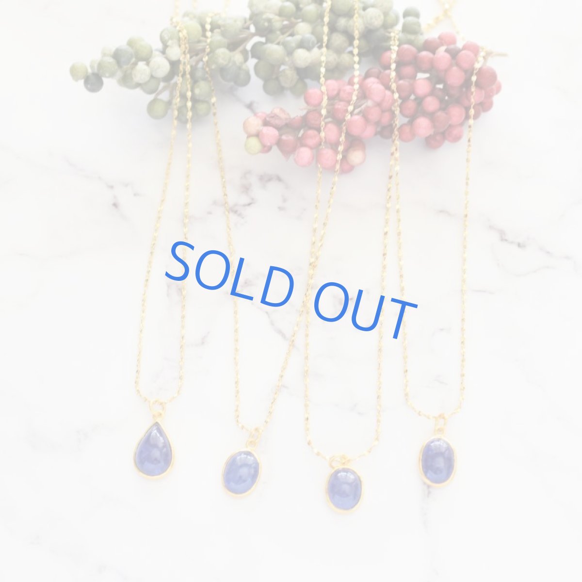 画像9: 【1点もの・オーバルD】AAA　タンザナイト　カボション　ペンダント　約50cm　サージカルネックレス (9)