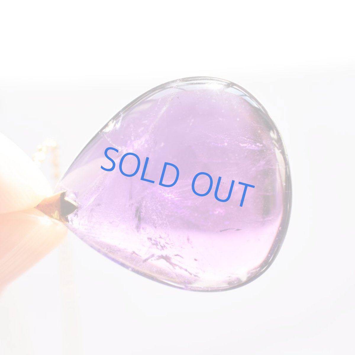 画像3: 【1点もの・マロンカボションB】超大粒 アメジスト ペンダント 約60cm サージカルネックレス (3)