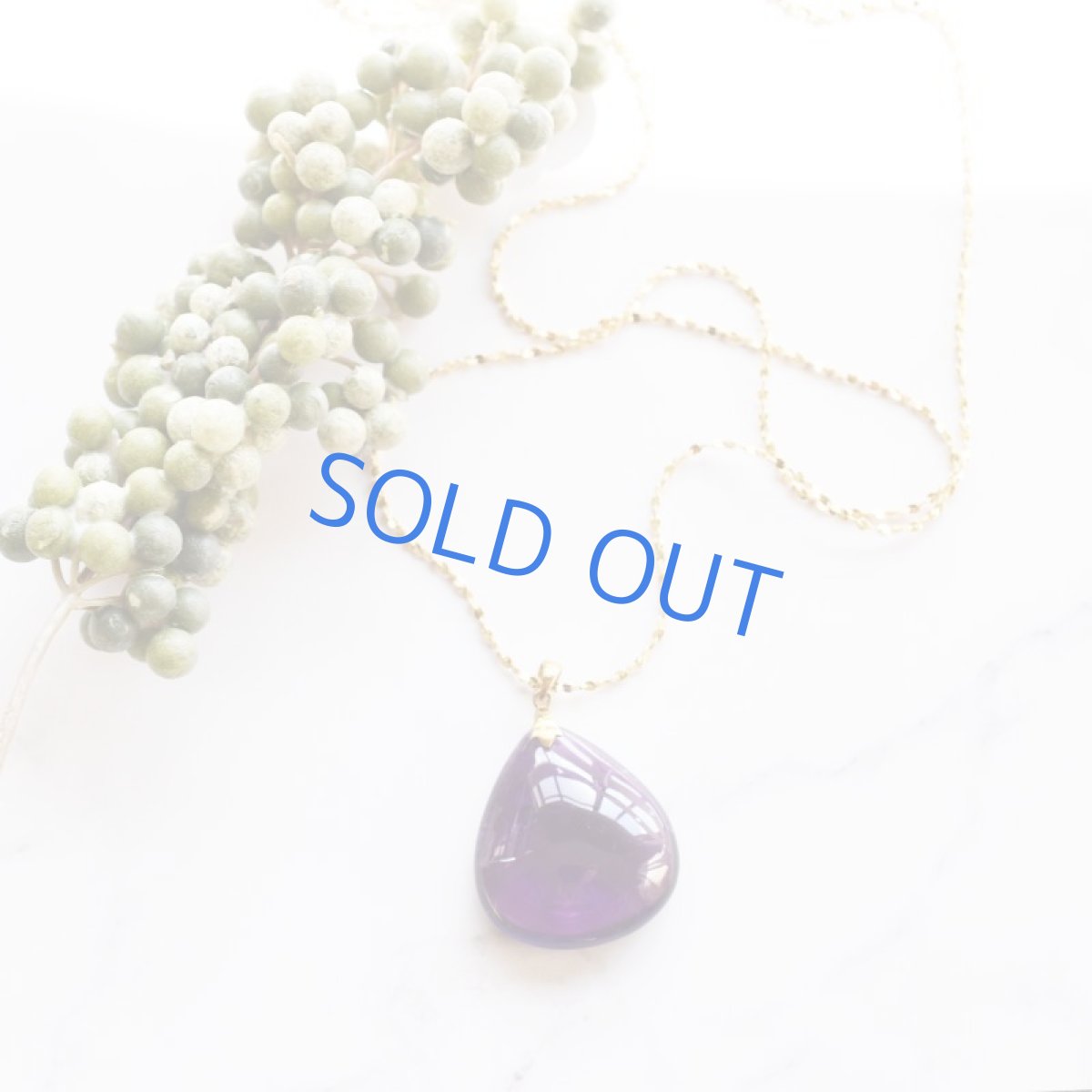 画像4: 【1点もの・マロンカボションB】超大粒 アメジスト ペンダント 約60cm サージカルネックレス (4)