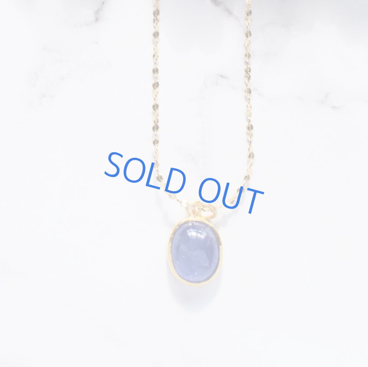 画像5: 【1点もの・オーバルC】AAA　タンザナイト　カボション　ペンダント　約50cm　サージカルネックレス (5)