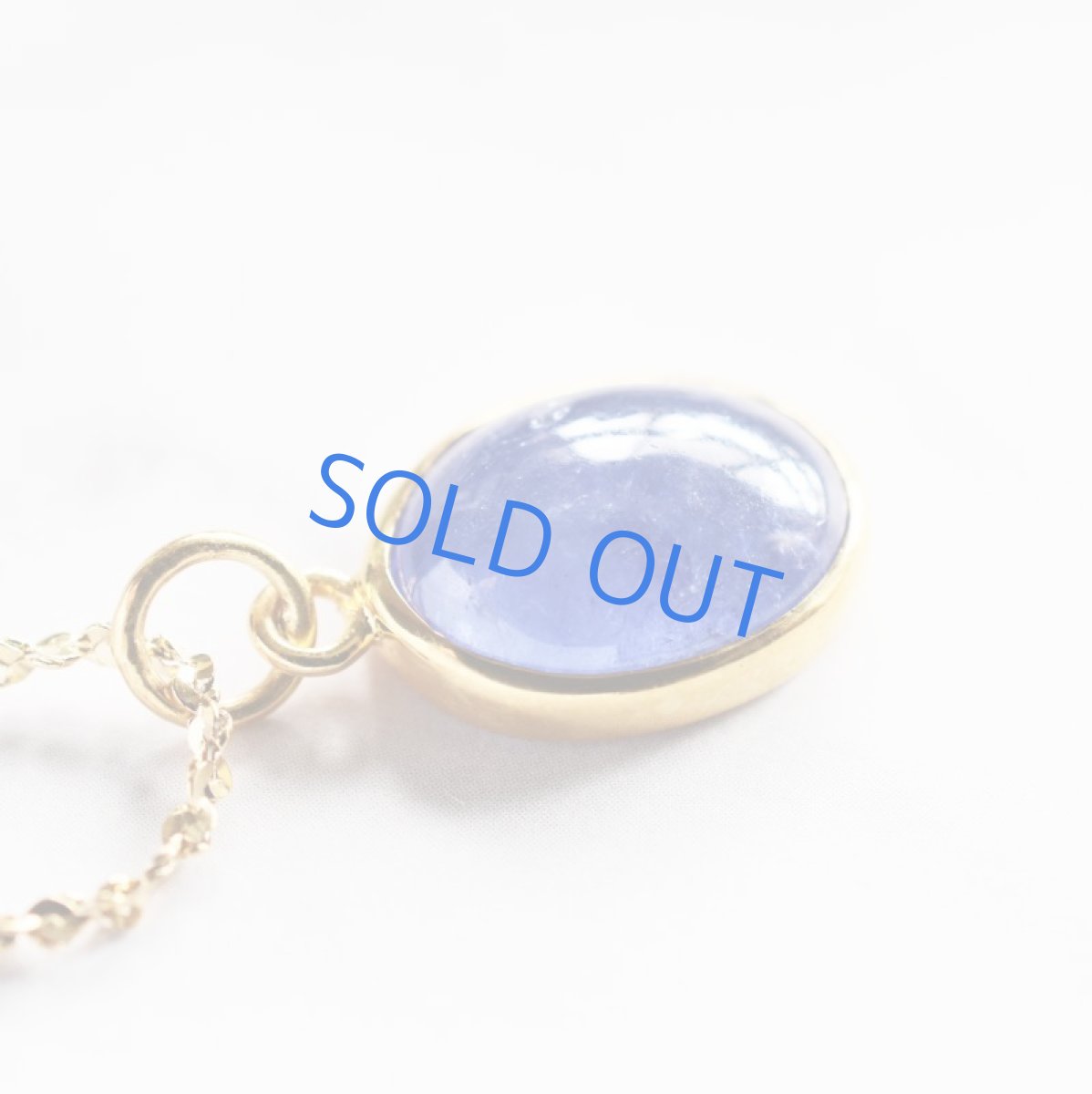 画像4: 【1点もの・オーバルD】AAA　タンザナイト　カボション　ペンダント　約50cm　サージカルネックレス (4)