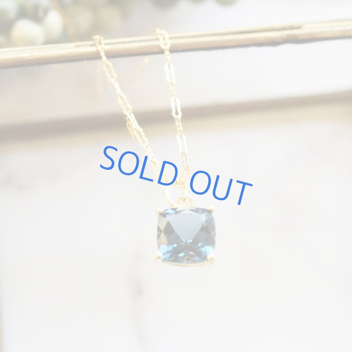 画像5: 【1点もの・スクエアD】宝石用ルース ロンドンブルートパーズ 約50cm 14KGFネックレス (5)