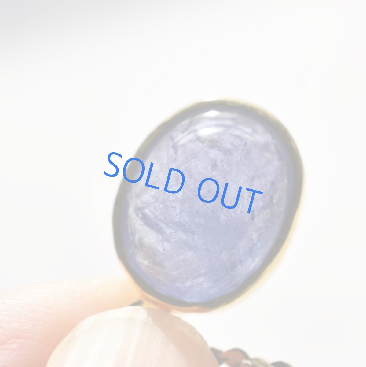 画像2: 【1点もの・オーバルC】AAA　タンザナイト　カボション　ペンダント　約50cm　サージカルネックレス (2)