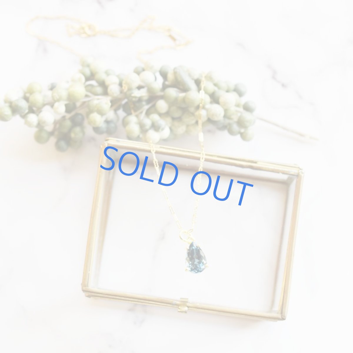 画像5: 【1点もの・ティアE】宝石用ルース ロンドンブルートパーズ 約50cm 14KGFネックレス (5)