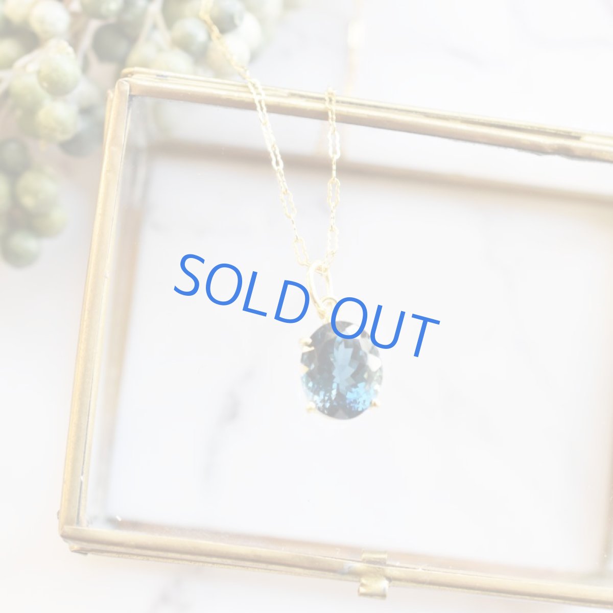 画像6: 【1点もの・オーバルC】宝石用ルース ロンドンブルートパーズ 約50cm 14KGFネックレス (6)