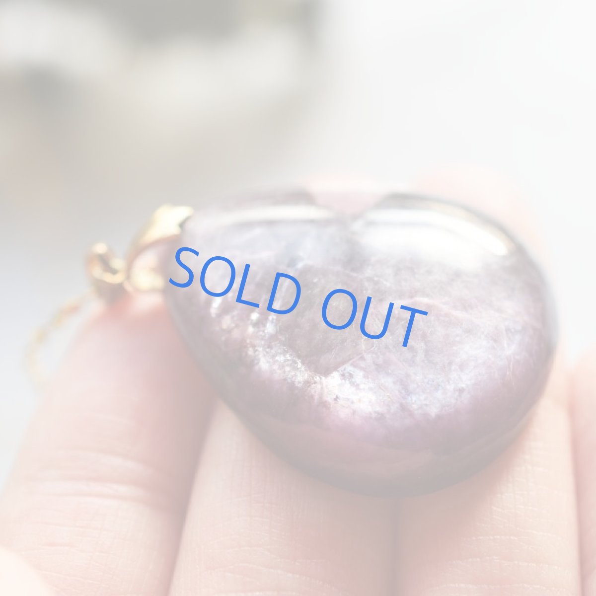 画像3: 【1点もの・C】希少石!レピドライト 大粒 ペンダントネックレス サージカルゴールドネックレス60cm (3)