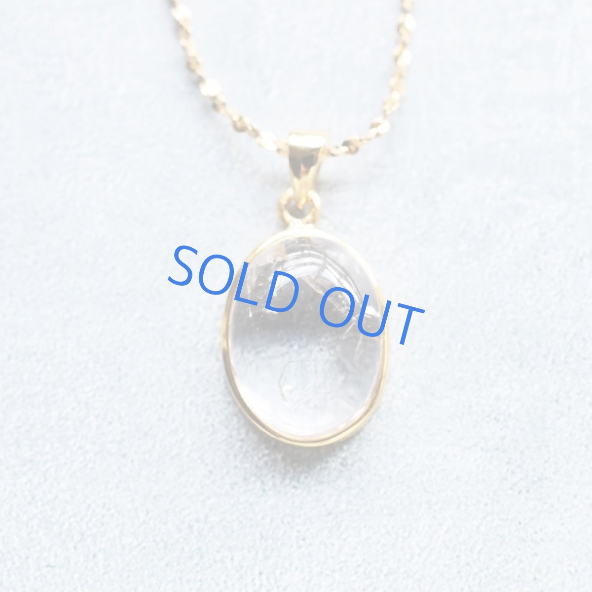 画像3: 【1点もの・D】希少石!水入り水晶(クリスタル) ペンダントネックレス サージカルゴールドネックレス50cm (3)