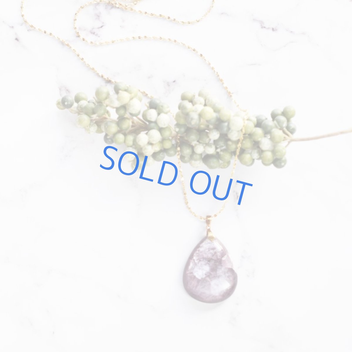 画像5: 【1点もの・C】希少石!レピドライト 大粒 ペンダントネックレス サージカルゴールドネックレス60cm (5)