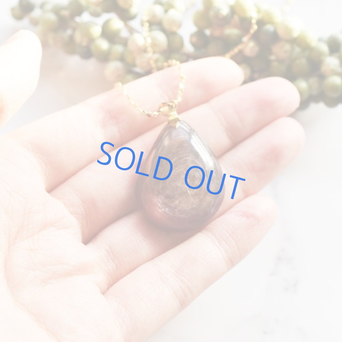 画像5: 【1点もの・B】希少石!レピドライト 大粒 ペンダントネックレス サージカルゴールドネックレス60cm (5)