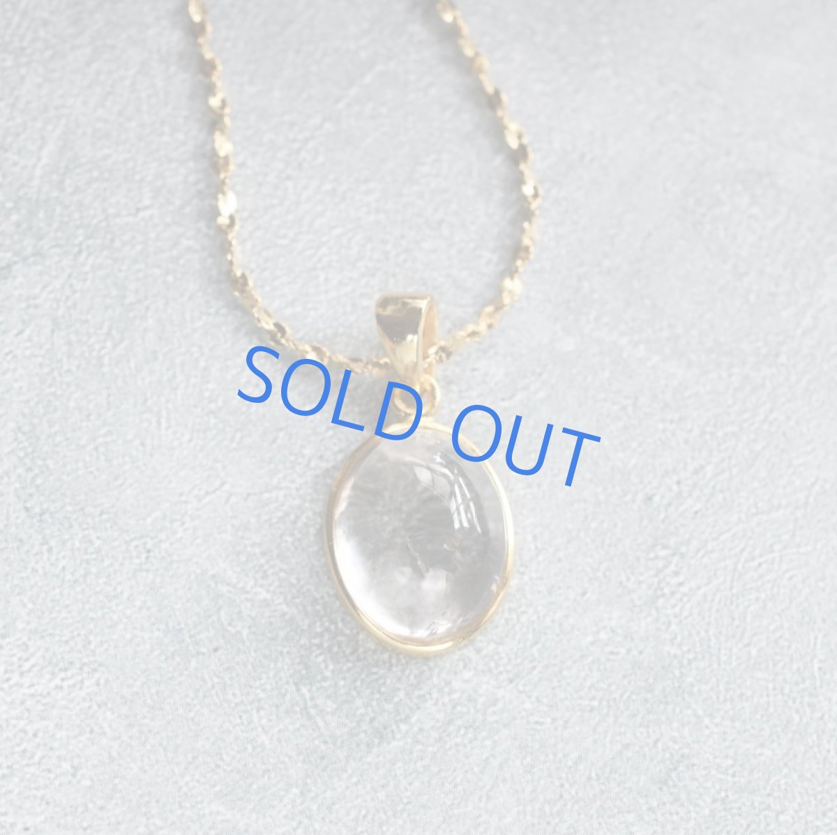 画像6: 【1点もの・A】希少石!水入り水晶(クリスタル) ペンダントネックレス サージカルゴールドネックレス50cm (6)
