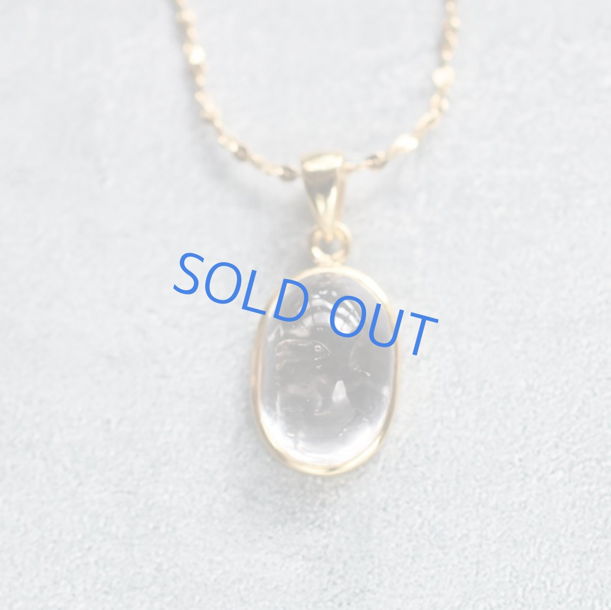 画像5: 【1点もの・B】希少石!水入り水晶(クリスタル) ペンダントネックレス サージカルゴールドネックレス50cm (5)